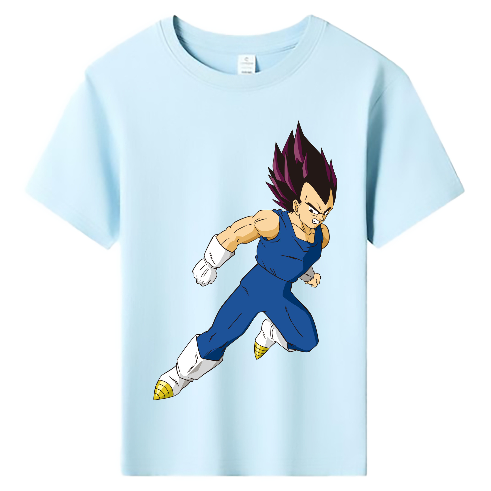 （画像用） ドラゴンボール ベジータ四世（Bejīta Yonsei）DRAGON BALL Vegeta IV 綿100％キッズTシャツ（フロントプリント）